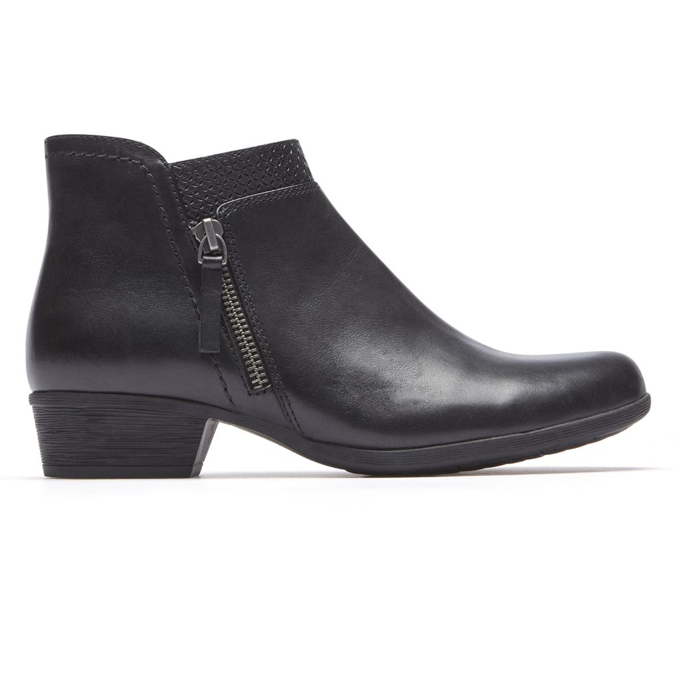 Botins Rockport Carly Senhora - Pretas ( 182-XSWDIB )